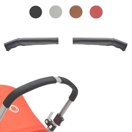 BABYDOME Handlebar Cover Compatible with Bugaboo Cameleon 3 and 3 Plus. Handmade in Premium Leatherette. Resistant to Sun, Stains, wear and Discoloration. Colour: Black.
