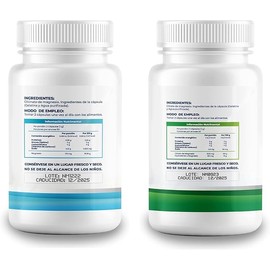 NAIMA Kit de Citrato de Magnesio y Glicinato de Magnesio, 200 Cápsulas por Frasco | Suplemento Alimenticio | Ingredientes Naturales | Puro, Alta Absor