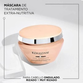 Kit Tratamiento Para Cabello Rizado Kerastase Curl Manifesto Gel Gelée Curl Contour 150ml y Mascarilla Beurre Haute Nutrition 200 Ml