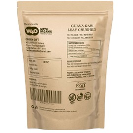 Guava Leaf Tea (Dried Crushed Leaves, Not Powder) 8 Oz, Hair Re-Growth, Skin & Nails, No Preservatives, 100% Pure Guava Leaves (1 Pack(8 Oz))