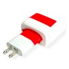 Adaptador Enchufe Europeo Clavija Celular Redondo A Plano Ac
