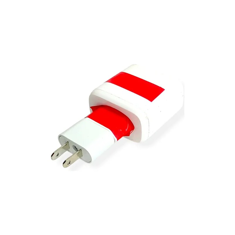 Adaptador Enchufe Europeo Clavija Celular Redondo A Plano Ac