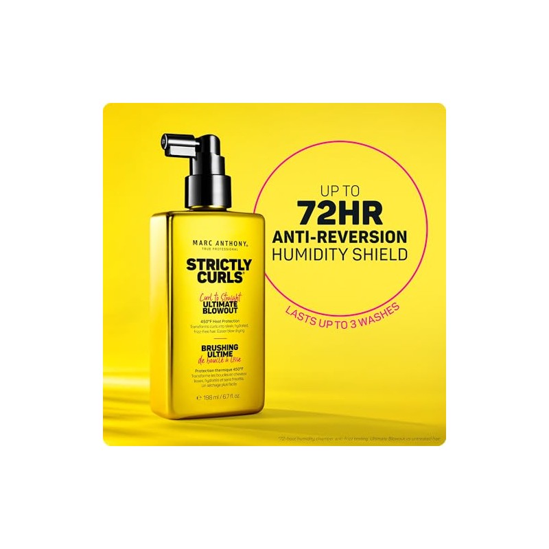 Marc Anthony Strictly Curls Curl Straight Ultimate Blowout 198ml. Protector