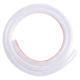 Ququyi PVC 1-1/2" ID x 1-13/16" OD Braided Clear Flexible PVC Tubing Soft for Four Seasons Vinky Tube, Reinforced Vinyl Hose for Water Discharge& Oil Transfer, 3.28ft