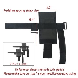 Correas de pedal de bicicleta para debajo del escritorio, soporte fijo para ancianos y discapacitados, 2 unidades