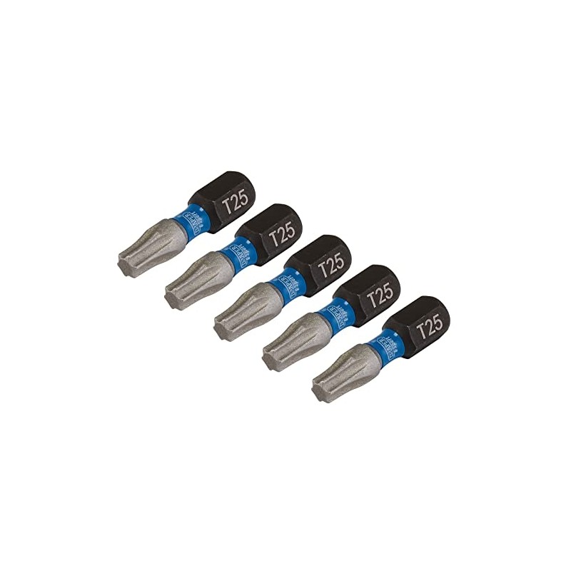 Draper 05494 TX-Star Impact Screwdriver Bits, T25 x 25mm (Pack