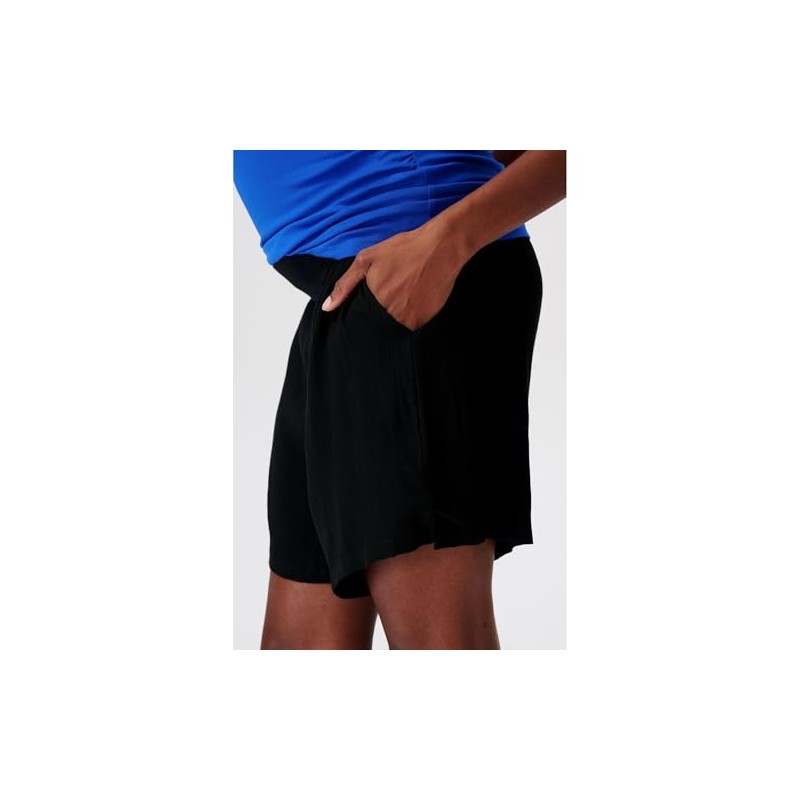ESPRIT Maternity Belted Waist Shorts, Jet Black-002