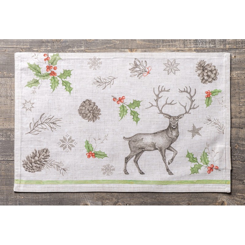 Maison d' Hermine Christmas Dew 100% Cotton Set of 4