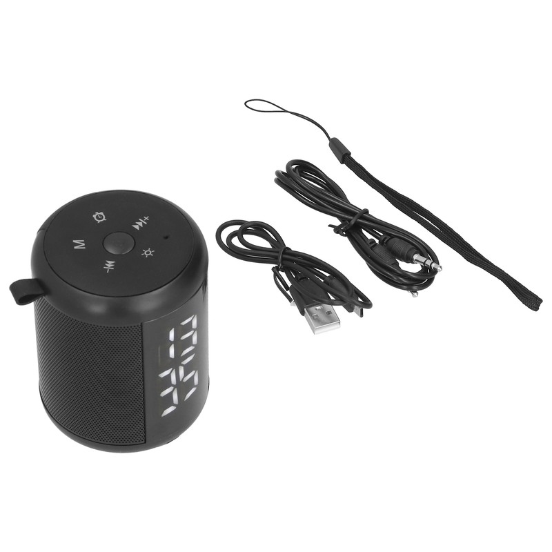 Bluetooth Speaker Alarm Clock Multifunctional Dual Alarm Clock LED Screen