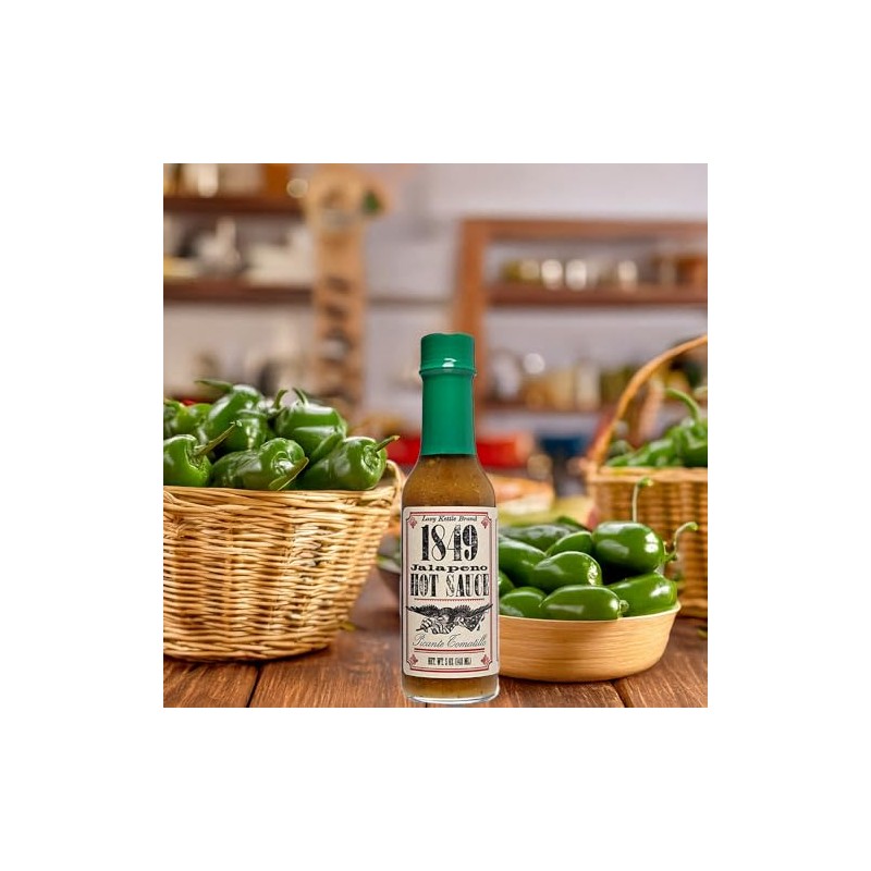 1849 All-Natural Jalapeño Hot Sauce, 5 oz. (4 Pack)