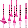 Pink Golf Tees 5 Prong with Black Stripe Bulk 100
