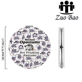 Zuo Bao Opossums Lovers Gift Because Opossums are Freaking Awesome Makeup Mirror for Opossum Owner (Opossums)