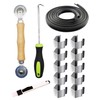 Screen Door Tool Kit - Screen Installer Clips with Screen