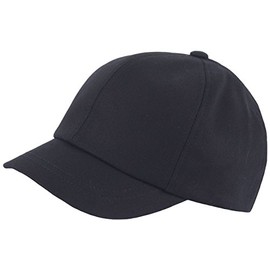 RaOn B409 Empty Plain Ball Cap Cute Short Bill Design Cotton Baseball Hat Truckers, Black, 6 7/8-7 3/8