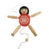 Old Fashioned Wooden Toy Hanging Doll Kintaro
