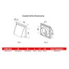 Blauberg Fans DECOR155X155/100HKTERRACOTTA Decor Terracotta Plastic Cowled Hooded Air Ventilation