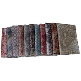Kuldip Jamawar Pashmina Style Scarf Shawl Stole. Mixed designs. (Pack of 5).