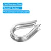 PATIKIL M2 Stainless Steel Thimbles 30 Pack Wire Rope Thimbles