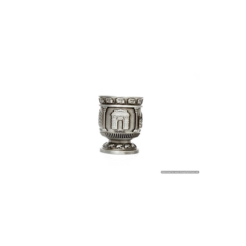 Skywalk Souvenir Taj Mahal India Shot Glass, Metal Cup ()