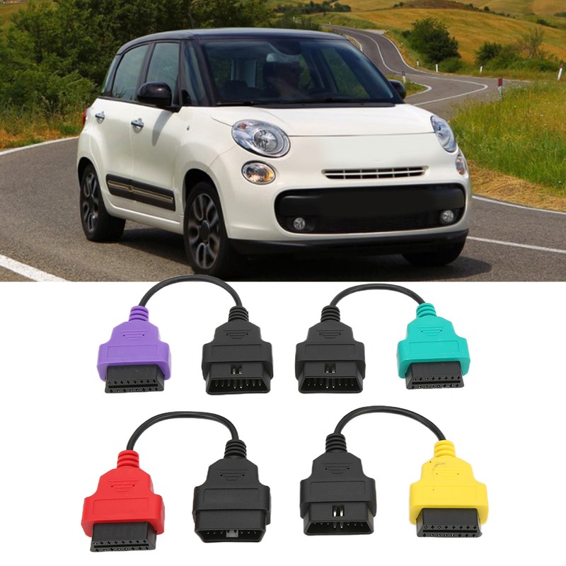 4pcs OBD2 Scanner Cable Adapter Diagnostic Connector Car Scan Tool