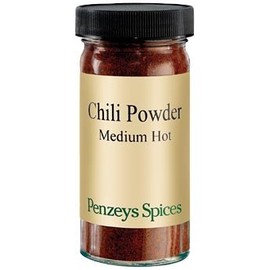 Medium Hot Chili Powder By Penzeys Spices 2.4 oz 1/2 cup jar