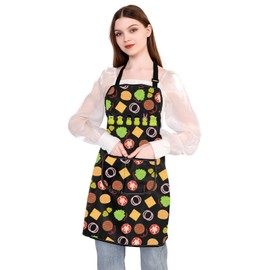 PLITI Bobs Burgers Gift Bobs Gift Bobs Cartoon TV Show Merchandise Bob Linda Tina & Louise Fans Gift For Friend (Burger head apronU)