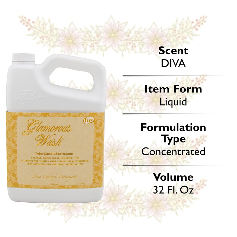 Tyler Glamorous Wash Diva Fine Laundry Detergent with a Lumintrail