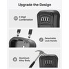 Puroma Key Lock Box, Portable Combination Lockbox Wall-Mounted Storage for