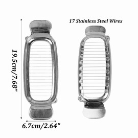 LVYKING Butter Slicer Cutter, Cheese Cutters for Block Cheese, Slicers for Softer Solid Food, Multifunctional Butter Cutter for Block Cheese, Butter, Egg （Polished）