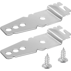 Generic 8269145 Dishwasher Mounting Bracket Replacement Parts with Screws Exact Fit, Silver