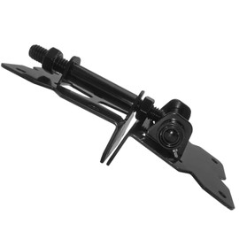 Economy Self Closing Vinyl Gate Hinges - Black - for Vinyl, PVC and Plastic Fencing: Vinyl Fence Gate Hinges w/Mounting Hardware (1 Pair, 2 Hinges)