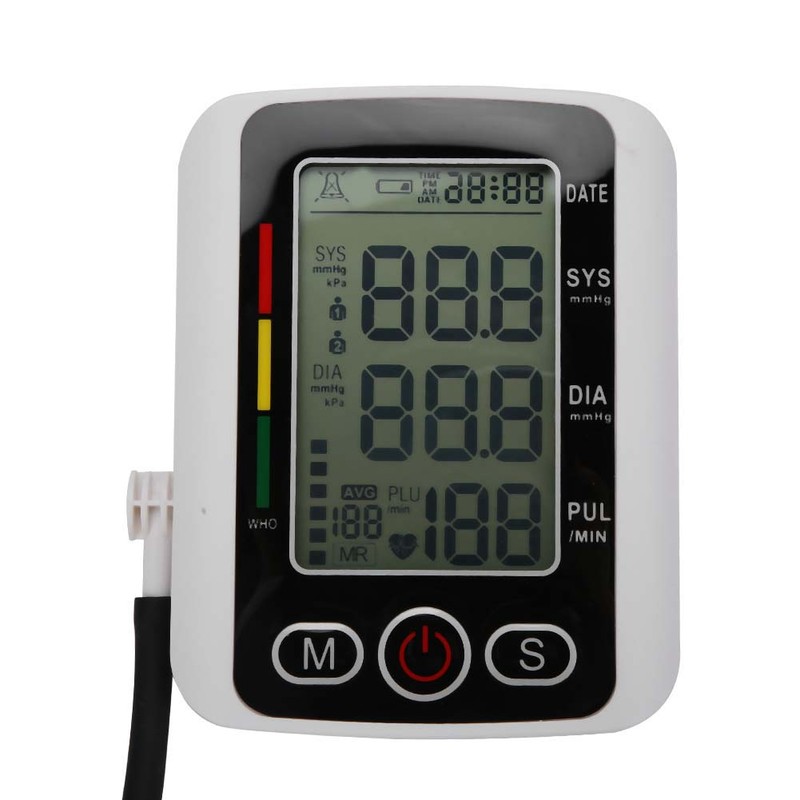 Electric Blood Pressure Monitor Digital Arm Sphygmomanometer With Voice Function