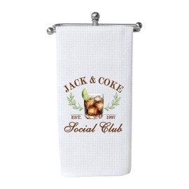 WCGXKO Drinking Gift Whisky Cola Drink Gift Wine Bartenders Towel Dish Towel (J and C Towel)