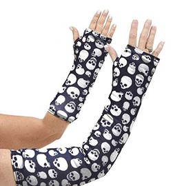 CastCoverz! Designer Arm Cast Cover - Dark Skulls - Small Short: 7" Length X 7" Circumference - Removable and Washable - Made in USA
