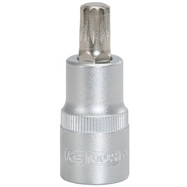 KS Tools 911.1344 1/2" Bit socket spline (XZN), M12, 55 mm