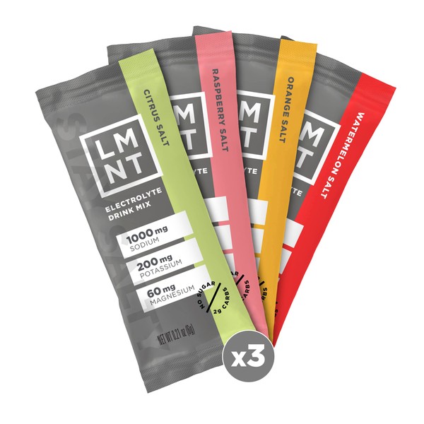 Drink LMNT LMNT Zero-Sugar Electrolytes - Variety Pack - Hydration Powder Packets | No Artificial Ingredients | Keto & Paleo Friendly | 12 Sticks