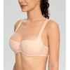 Lemorosy Women's Balconette Bra Push Up Lightly Padded Wide Straps