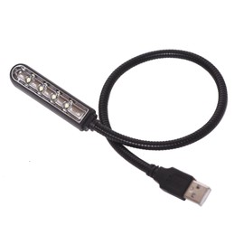 USB-Powered Adjustable Brightness LED Lamp - Flexible Gooseneck Stage Lighting for DJ Mixer, Studio & Audio Control Equipment