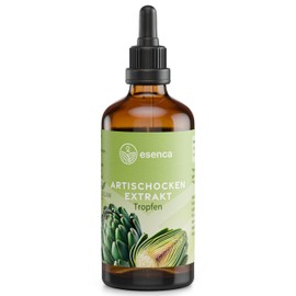 Artischocke Tropfen - 100ml - 5% Cynarin - Mit Artischocken Extrakt - 100% Vegan - Ohne Künstliche Zusätze - Einfache Dosierung