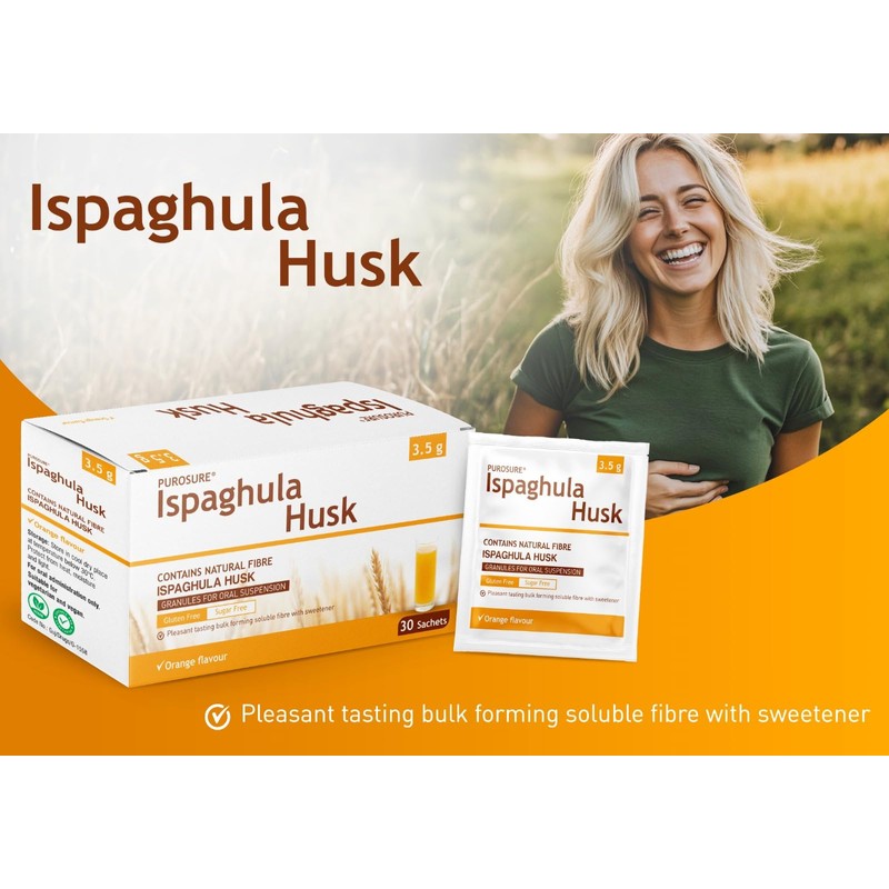 Ispaghula Husk Orange Drink Sachets | Contains Natural Fibre |