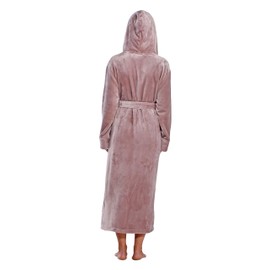 Turquaz Plush Robes For Women, Soft Warm Fleece Bathrobe for Women, Long Comfy Women's Robe