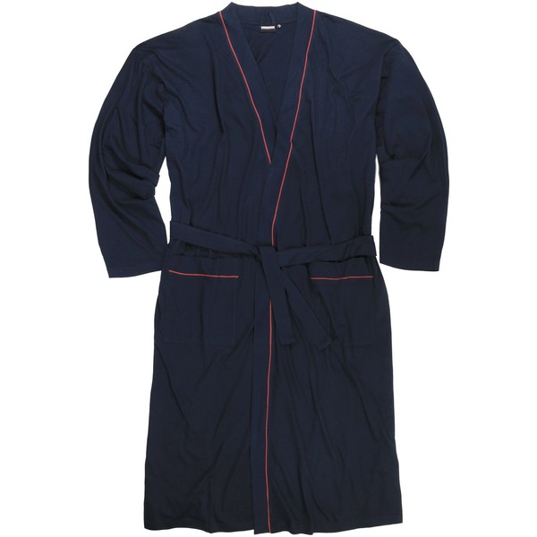 ADAMO House Coat, Dark Blue with Red, XXL to 10XL,