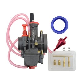 GOOFIT PWK 30mm Carburetor 55mm air filter Replacement for 175cc-200cc ATV Dirt Bike Go Kart Motorcycle accessory