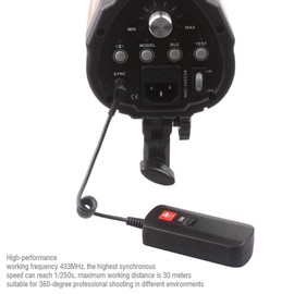 Disparador de Flash Inalámbrico de 16 Canales Disparadores Remotos de Iluminación Fotográfica Transmisor y Receptor de Disparo de Flash de Estudio