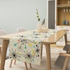 Mid Century Geometric Table Runner,Table Runners for Kitchen Dining Modern