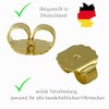XXL Verschluss f√ºr Ohrstecker Gold Silber 925, 10mm Ohrmutter f√ºr