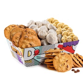 David’s Cookies Cookie Gift Basket - Deliciously Flavored Assorted Cookies in a Lovely Gift Basket - Gourmet Thin Crispy Cookies, Butter Pecan Meltaways and Scottish Shortbread Cookies - Variety of Delicious Cookies