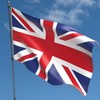 Smiffys 5ft x 3ft Union Jack Flag with Eyelets Red
