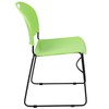 Flash Furniture HERCULES Series 880 lb. Capacity Green Ultra-Compact Stack
