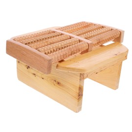 Baluue Sauna Stool Stools Chair Foot Spa Foot Roller Massage Footrest Sauna Foot Stool Bath Foot Sauna Leg Rest Foot Tool Relaxing Foot Circulation Feet Foot Bath Portable Outdoor Wood